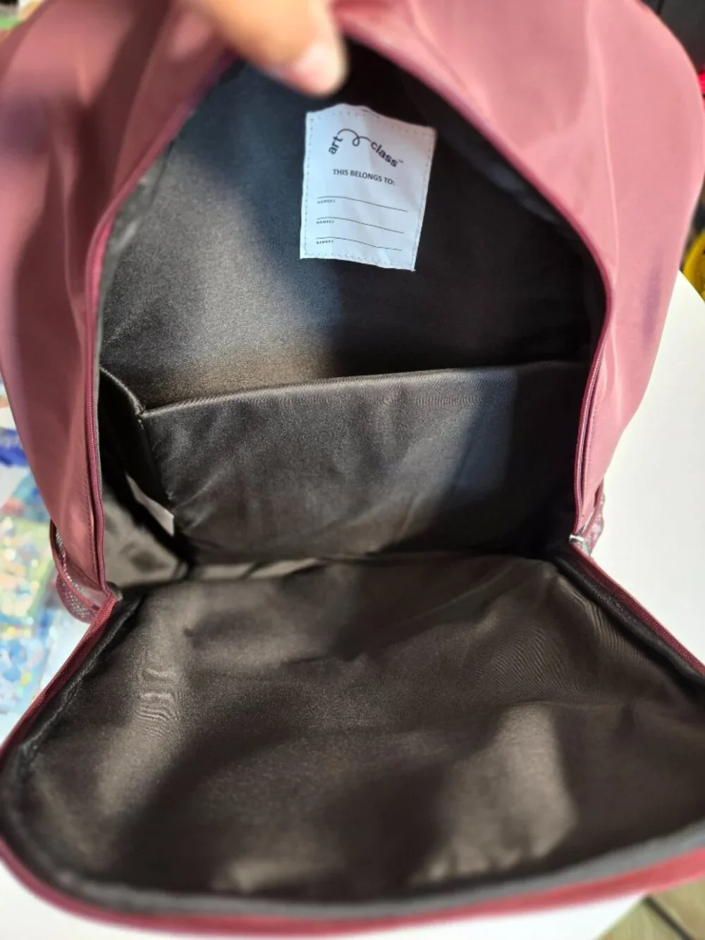 Art Class Burgundy Backpack Bookbag School Travel Laptop Bag NWT Target